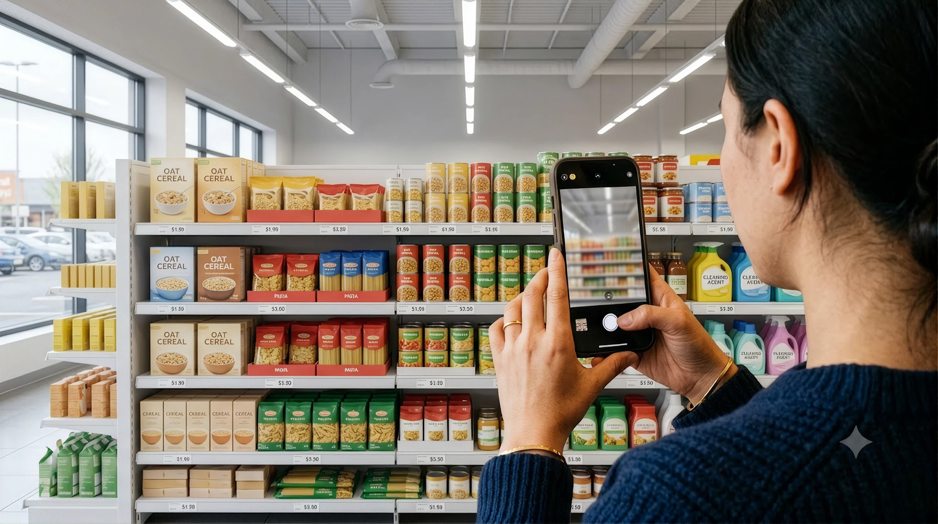 KiTabii dashboard on grocery departments